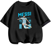 Narutoes Tshirt Boys Girls Clothing Summer Marios Short-sleeved Casual Sonic T-shirt Children's Sports Tops Messi Kids Clothes