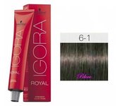 Tinte Igora Royal 6-1 Rubio Oscuro Ceniza 60 ml. Schwarzkopf