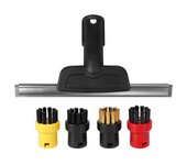 for Karcher SC2 SC3 SC4 SC5 CTK10 CTK20 Window Nozzle Scraper Round Brush for Steam Cleaner Mirrors Moisture,Clean Slit