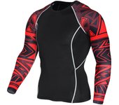 Gym MMA Men's Compression Running T-Shirt Long Shirt Sweat Second Skin Fitness Cycling Sports Top Sun protection Track Suit 4XL
