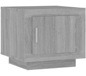 vidaXL Mesa de centro madera de ingeniería 51x50x45 cm Blanco, Negro, Roble Sonoma Mesita de Salón o Comedor o Auxiliar Mesa de Café Meuble Salón