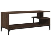 vidaXL Mueble de TV madera de ingeniería acero 102x40x41 cm, Mueble de Salon, Mueble TV, Mueble TV salon, Mesa de TV, Mueble tele
