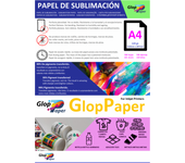 Papel de sublimación GlopPaper (A4, A3 y SRA3)