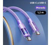 100W Super Flash Fast Charging USB Type C Cable Nylon Braided Type C to Type C Cable Charger Cord For iPhone 15 16 Tablet Laptop