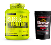 Colossus Mass King Nutrition Xtreme – Gainer con Digezyme, Maltodextrina y Sucralosa para Masa Muscular + Creatina 200Gr