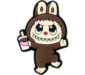 1-16Pcs Hot toys Cute Labubu Cartoon Shoes Charms PVC Shoe Accessories For Clogs Sandals Decoration Buckle Kids Friends Gifts
