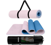 UNYCOS Esterilla de Yoga, Pilates y Otros Deportes - Colchoneta Antideslizante TPE con Bolsa y Correa