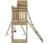 vidaXL Parque infantil de exterior madera de pino impregnada