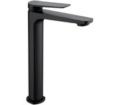 Imex Nápoles BDN047-3NG grifo monomando alto para lavabo de latón negro mate