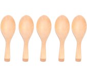cucharas de sopa de madera natural con gancho, cuenco pulido a mano, estilo vajilla japonesa
