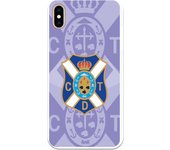 Funda original compatible con iPhone XS Max - Club Deportivo Tenerife Doble escudo - TPU MATE