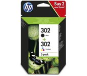 Cartucho de Tinta Original HP nº302 Multipack/ Negro/ Tricolor