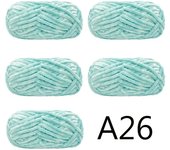 5pcs X100g Soft Velvet Yarn For Knitting Sweater Scarf Blankets Thick Crochet Yarn Threads