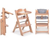 ms Trona para bebé de Madera Full PLEGABLE - Evolutiva- Silla Alta, Ergonómica, Regulable, Segura