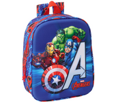 Mochila Guarderia 3D Avengers 3D 22x27x10 Cm (Safta 622567011)