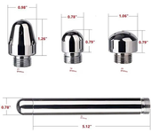 Hygienic Shower Bidet For Bathroom Enema Water Nozzle With 3 Style Head Anal Ingredients Douche Vaginal Clean Kit Cleaner Tool