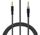 Nueva línea de cable de audio del cable de los auriculares del reemplazo de 3,5mm para HyperX-Nube/nube para auriculares alfa del juego
