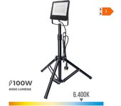 Foco Proyector LED con Tripode 100W 6400K Edm