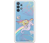 Funda original compatible con Samsung Galaxy A32 - Bob Esponja Caballito Arcoiris