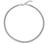 JOYA BREIL GRITTY COLLECTION, COLLAR DE HOMBRE COLOR PLATA Talla 52 SIN PIEDRAS - TJ2978