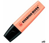 Subrayador Stabilo Melocotón Pastel (10 Unidades)
