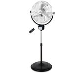 Ventilador de pie 2 x 1 Orbegozo PWS 3050, pie y pared, 3 velocidades, temporizador, mando a distancia, función oscilante, 50 cm de diámetro, 120 W