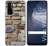 Funda Silicona para Vivo Y70 diseño Ladrillo 03 Dibujos
