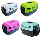 Transportin para Gato, Perro, Mascota, 46x31x32cm Transporte de Plástico Rígido para tu Mascota, Conejo, Animales, gatos