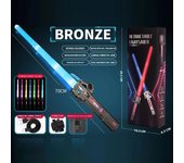 Retractable Lightsaber With Usb Charge Finger Rotating Laser Sword Flash Luminous Sound Cos FX Duels Battle Toy For Kids Adult
