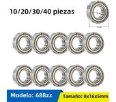10pcs/lot Ball Bearing 625ZZ 5x16x5mm Carbon Steel Bearings 607 623 626  688 685 687 608 for Scooter Free shipping