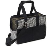 Transportín Bolsa Porta Mascota Gato Perro 5kg, Bolsa Bandolera y de Mano para Viaje Aprobada por Aerolínea, Transportador with Laterales Flexibles Cómode Elegant Flexible Transpirable