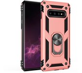 Heavy-duty Armored 2-in-1 Fall-proof Ring Bracket Case for Samsung S7 S8 S8plus S9plus S10plus S10e  S10 5G Lite Phone Case