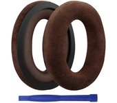 Almohadillas de espuma suave cojín cómodo para HD598 CS HD599 auriculares franela mangas reparación parte marrón