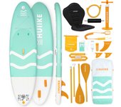 Tabla Paddle Surf Hinchable con Accesorios Premium - HUIIKE | Tabla Padel Surf Hinchable con Remo Doble Uso y Asiento Kayak | PadelSurf Stand Up Paddle con Gran Estabilidad y Resistencia | Paddle Board
