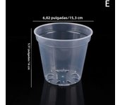 Home Garden Round Planter Pot Orchid Nursery Container Planter Container Transparent Orchid Container Round Starting Pot
