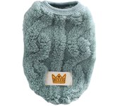Dog Fleece Pullover Pet Clothes Cute Wavy Double-sided Puppy Kitten Coats Sweater for Small Medium Dogs Cats Warm Winter Outfit