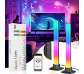 Smart RGB LED Light Bars Night Light with Bluetooth APP Control Music Rhythm Lights Backlight for Gaming TV Room Decoration Lamp