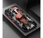 Chainsaw Man Makima Mitaka Asa Phone Case For Samsung S23 S22 Ulrta 5G S21 FE S20 Plus S10e Silicone Edge Cover Matte PC Capas