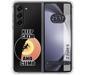 Funda Silicona Antigolpes para Samsung Galaxy Z Fold 5 5G diseño Mujer Escalada Dibujos