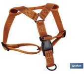 Arnes para perros reflectante naranja  1,5 x 30-50 cm