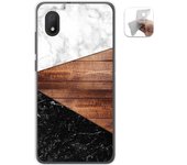 Tumundosmartphone Funda Gel Tpu para Alcatel 1B 2020 diseño Mármol 11 Dibujos