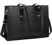 Bolso de cuero para portátil de 15,6 pulgadas para Mujer, impermeable, maletín profesional para hombre, Gran capacidad