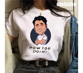 Fashion Friends Tv Show Funny Cartoon T Shirt Women Graphic Best Friends Harajuku T-shirt Korean Style Tshirt Vintage Top Female