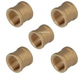 Suinga Manguito Hembra Roscado 1" Latón - Pack de 5 - Para Instalaciones de Riego y Obra Civil