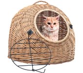 vidaXL Transportín para gatos sauce natural 50x42x40 cm