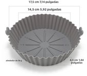 Silicone Air Fryer Baking Tray Reusable Baking Basket Grill Pan Food-grade Non-stick Fryers  Baking Pan Kitchen Accessories