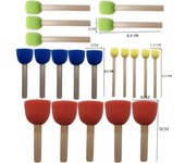 20PCS Ceramic Sponge Rod Set Water Absorbing Sculpture Bloom Pottery Tools DIY Crafts Hand Making Accessories