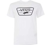 Camiseta Blanca Vans Full Patch White/Black Ajuste Clásico