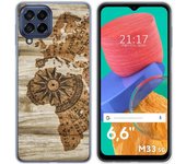 Funda Silicona para Samsung Galaxy M33 5G diseño Madera 07 Dibujos