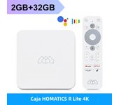HOMATICS R Lite 4K TV Box Android 12 with Netflix 4K Google Certified Amlogic S905Y4 2G32G Dolby Atmos AV1 H.265 2T2R Wifi ATV
